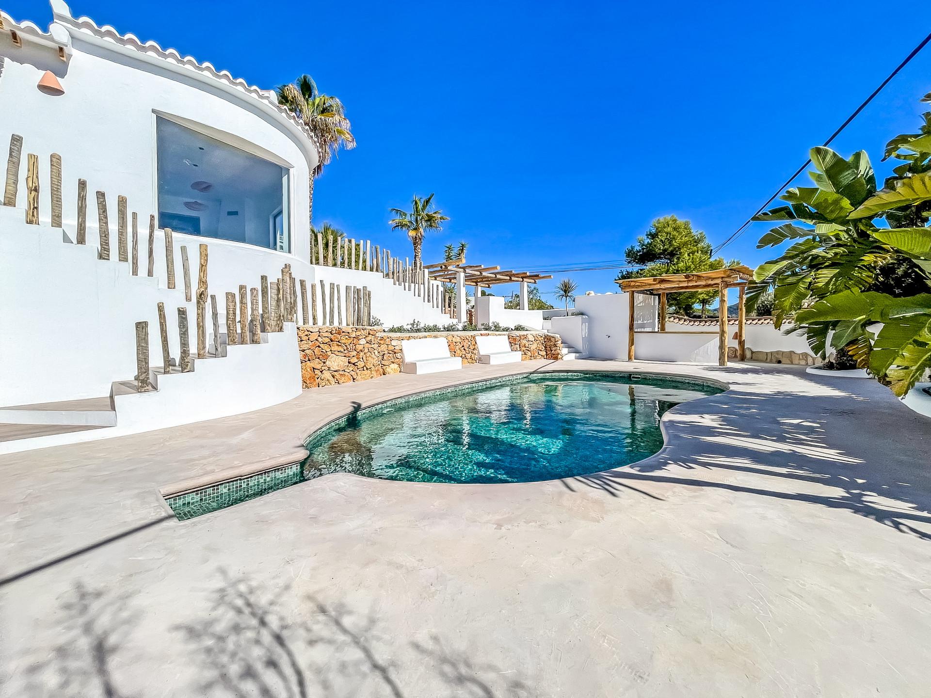 Ibiza-style villa for sale in Moraira